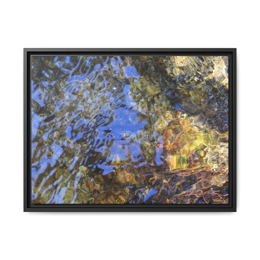 Watery Kaleidoscope - Unique Stretched Canvas Wall Art