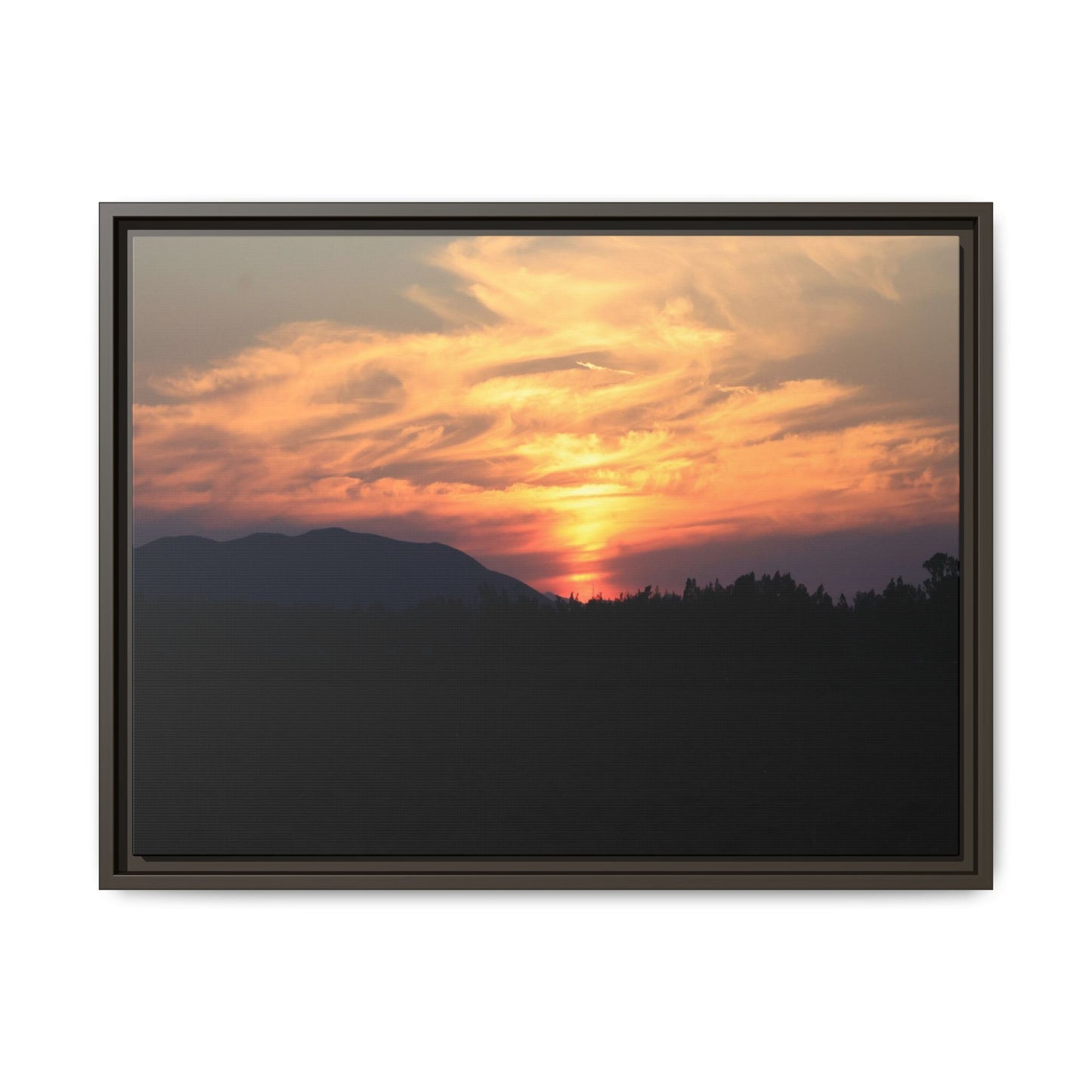 Gilded Horizon - Unique Stretched Canvas Wall Art