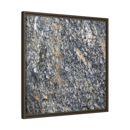 Crystalline Echoes - Unique Stretched Canvas Wall Art