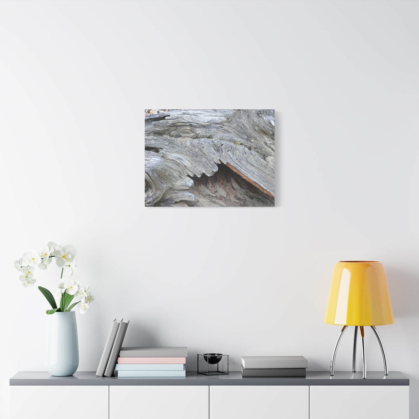 Whispers of Ancient Wood - Unique Frameless Canvas Wall Art