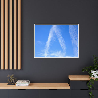 Skyward Whispers - Unique Stretched Canvas Wall Art