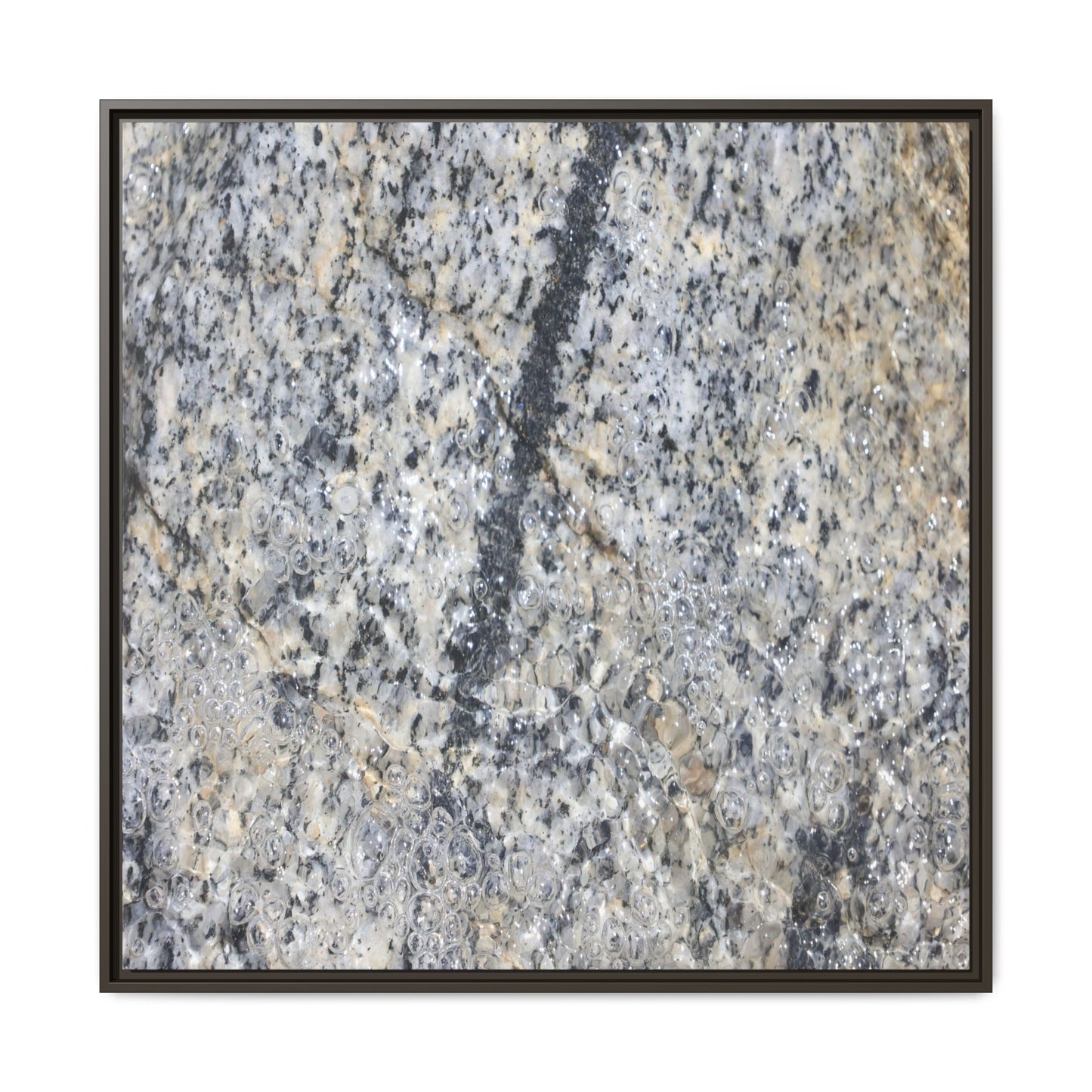 Granite Bubbles - Unique Stretched Canvas Wall Art