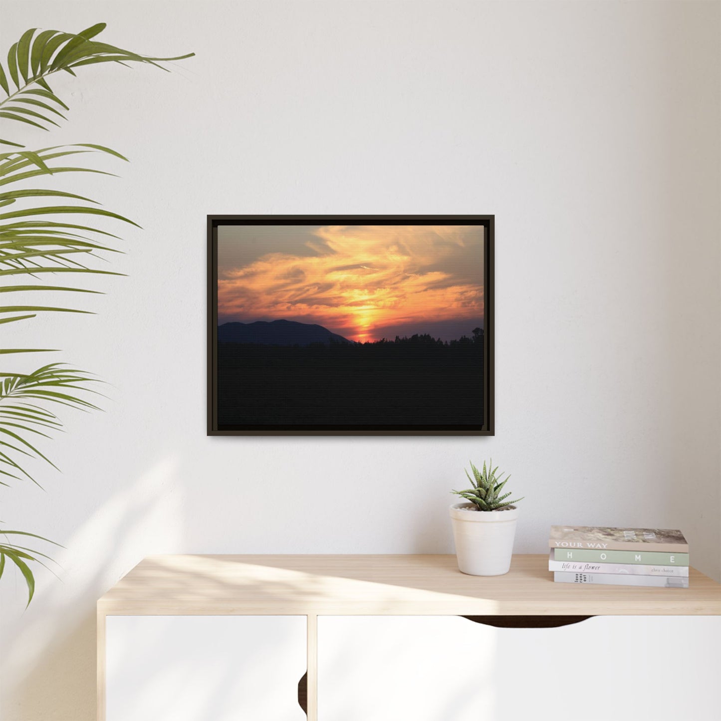 Gilded Horizon - Unique Stretched Canvas Wall Art