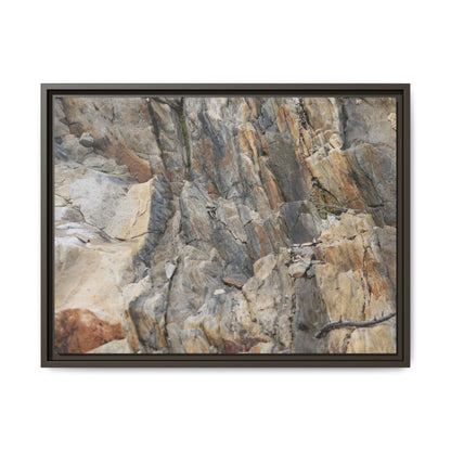 Stone's Silent Symphony - Unique Stretched Canvas Wall Art