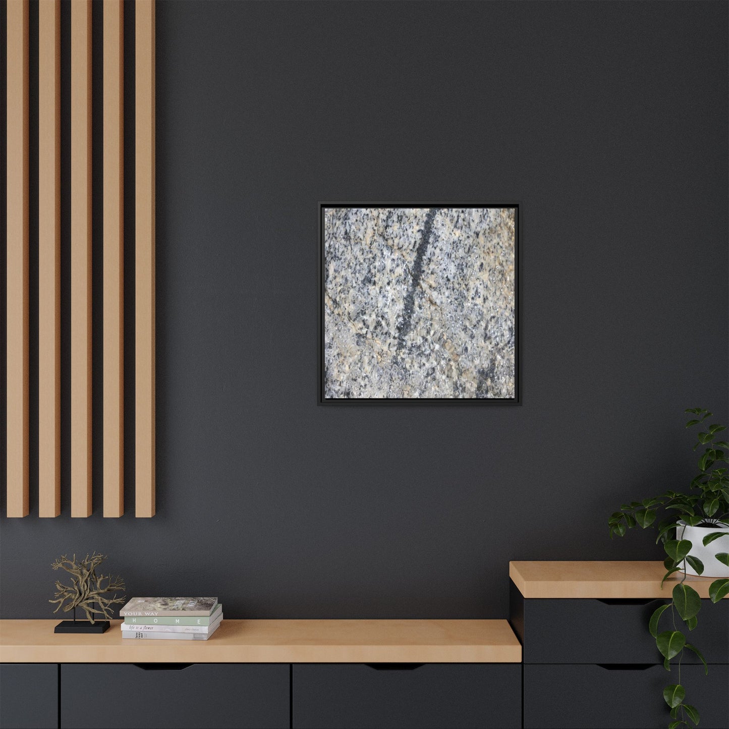 Granite Bubbles - Unique Stretched Canvas Wall Art