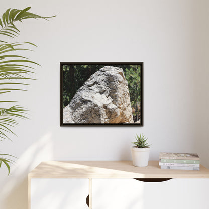 Stone's Silent Whisper - Unique Stretched Canvas Wall Art