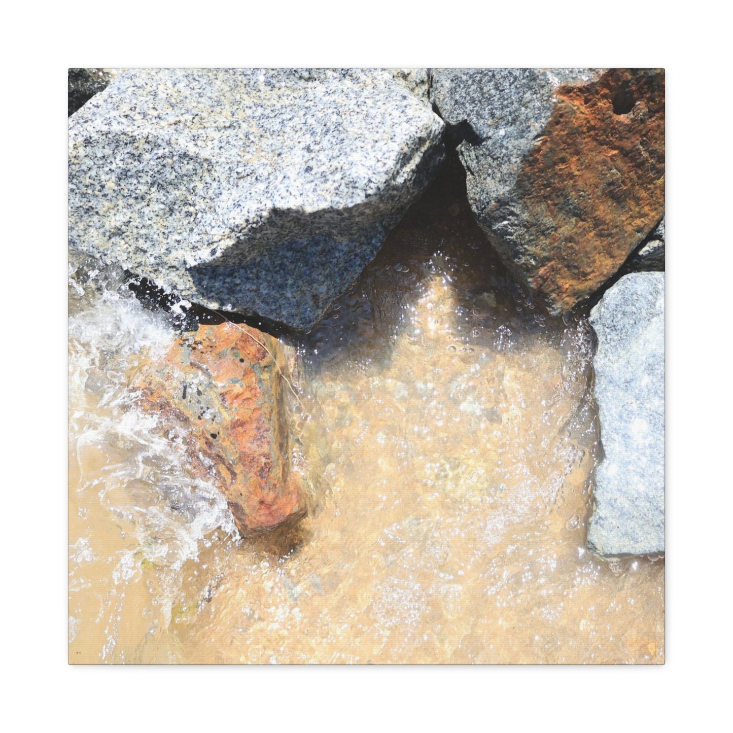Rocky Embrace - Unique Frameless Canvas Wall Art