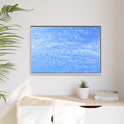 Wispy Blue Dreams - Unique Stretched Canvas Wall Art