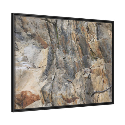 Stone's Silent Symphony - Unique Stretched Canvas Wall Art