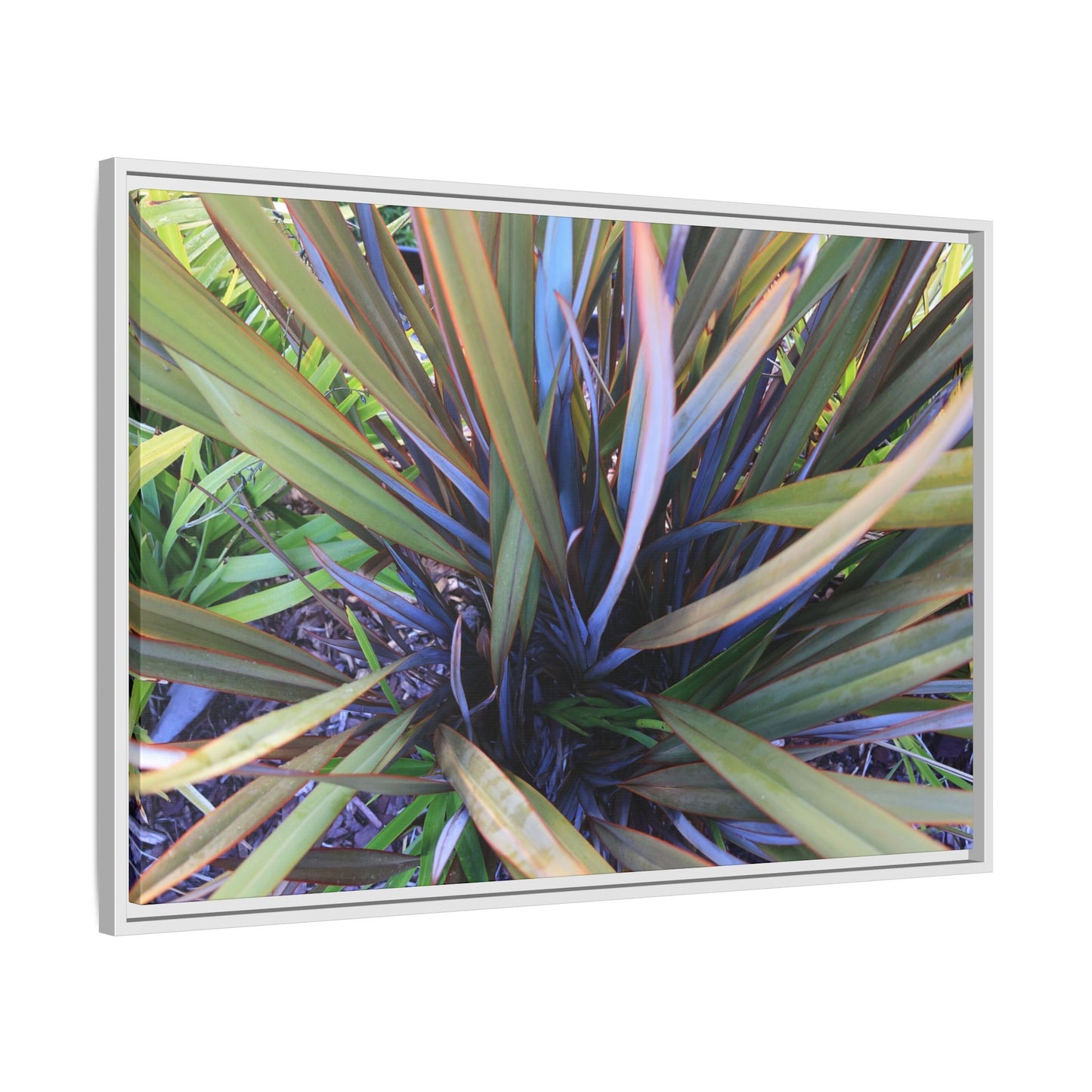 Radiant Leaves - Unique Stretched Canvas Wall Art