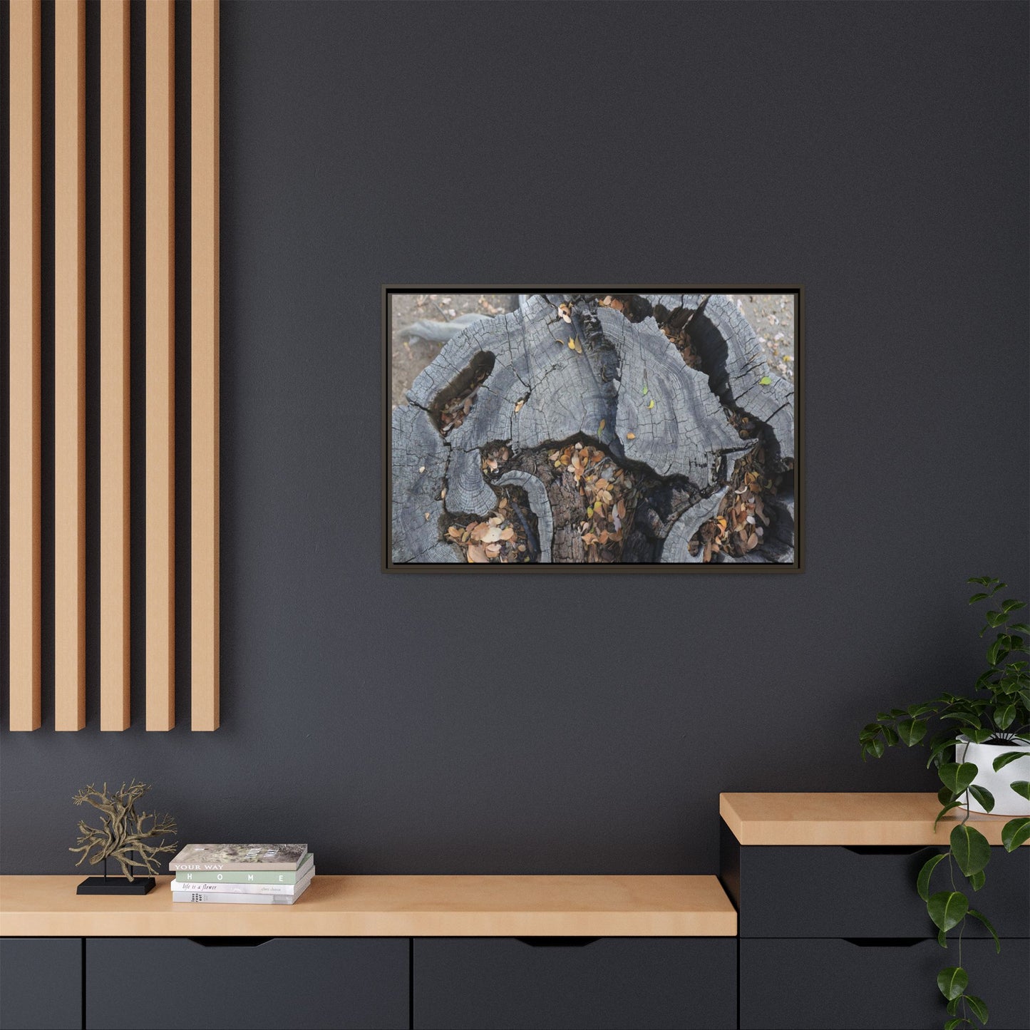 Time's Fractal Memory - Unique Stretched Canvas Wall Art