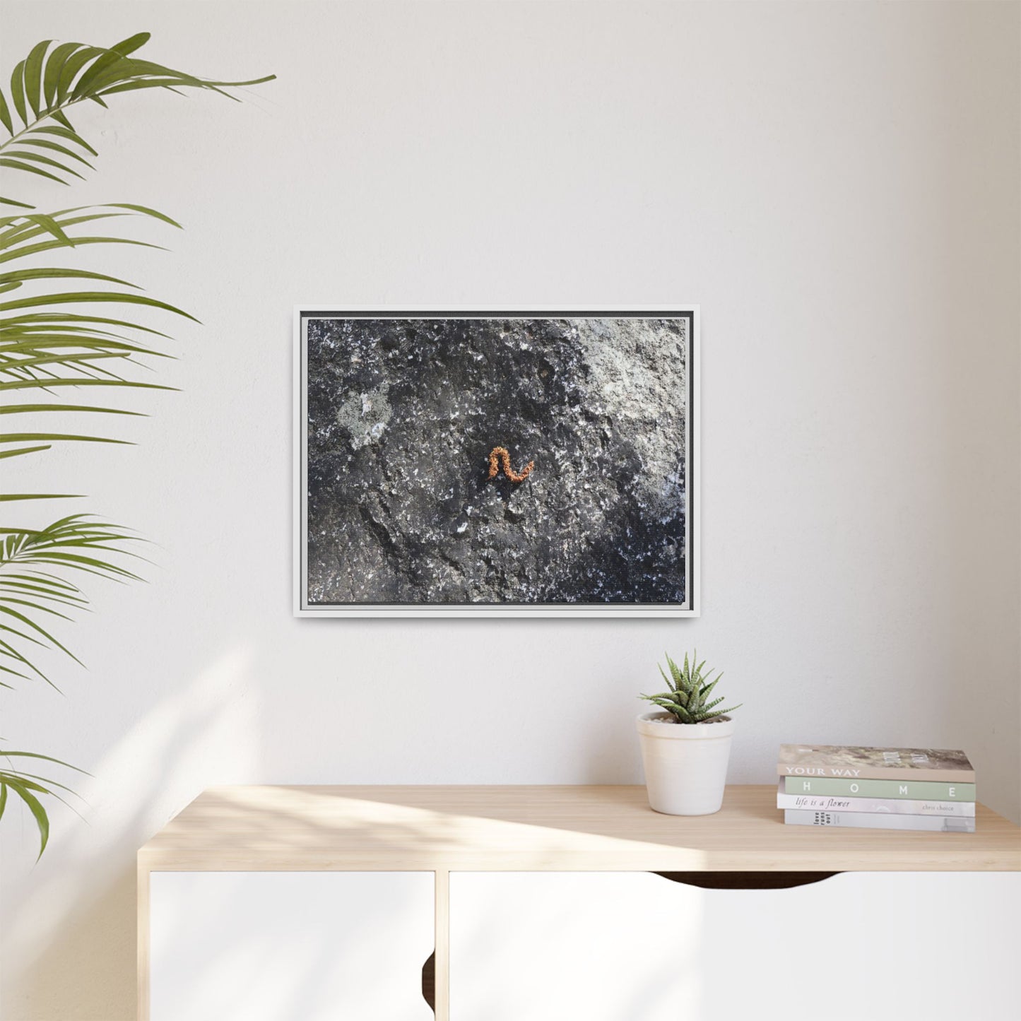 Volcanic Ash and Copper - Unique Stretched Canvas Wall Art