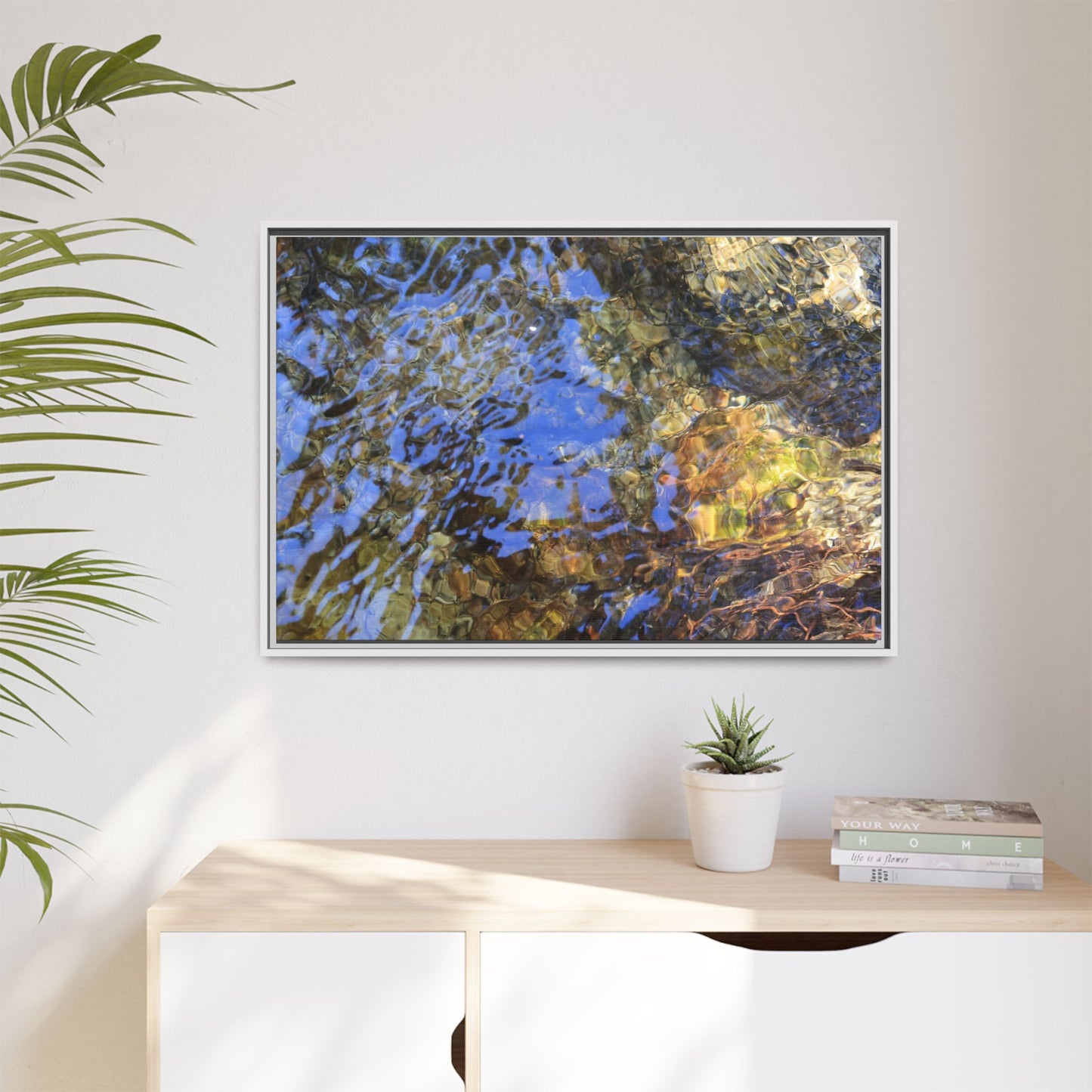 Watery Kaleidoscope - Unique Stretched Canvas Wall Art