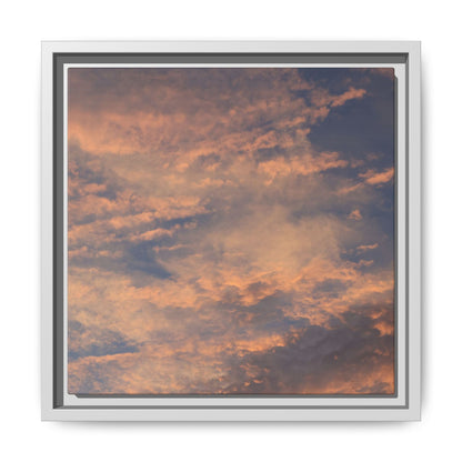 Sunset's Ethereal Canvas - Unique Stretched Canvas Wall Art