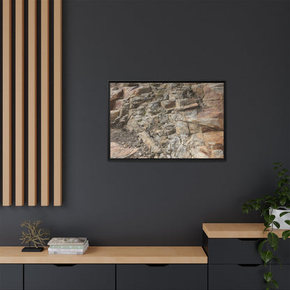 Stone's Silent Story - Unique Stretched Canvas Wall Art