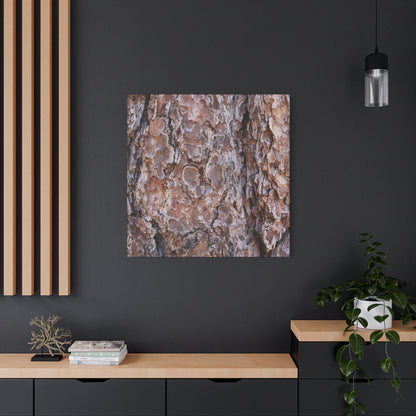 Rugged Bark Landscape - Unique Frameless Canvas Wall Art