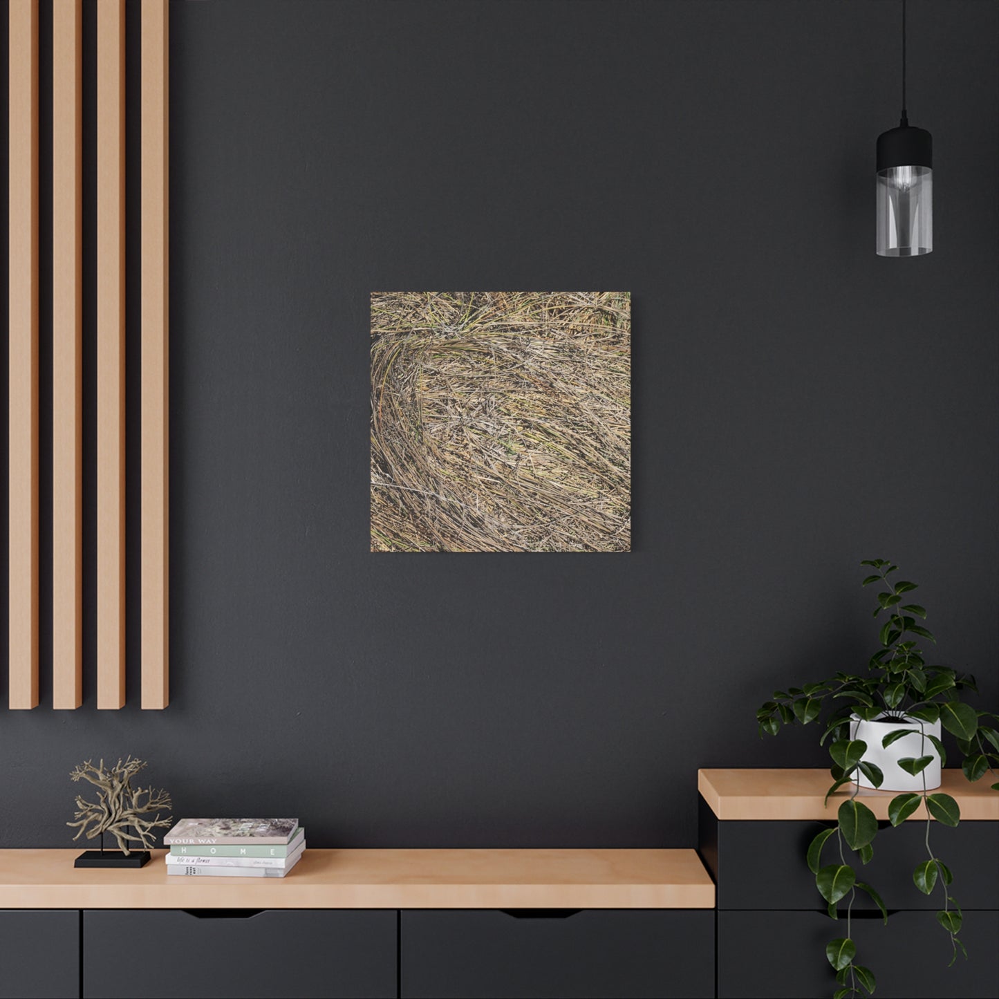 Tangled Hay - Unique Stretched Canvas Wall Art - Art By Earth