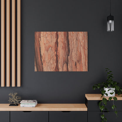 Bark Layers of Time - Unique Frameless Canvas Wall Art