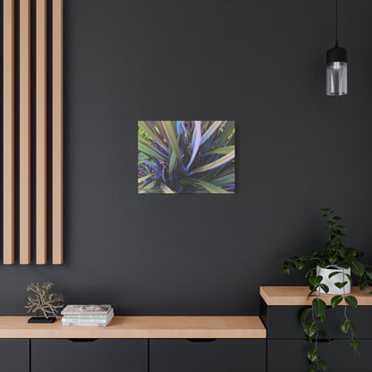 Twisted Blades of Verdant Symphony - Unique Frameless Canvas Wall Art