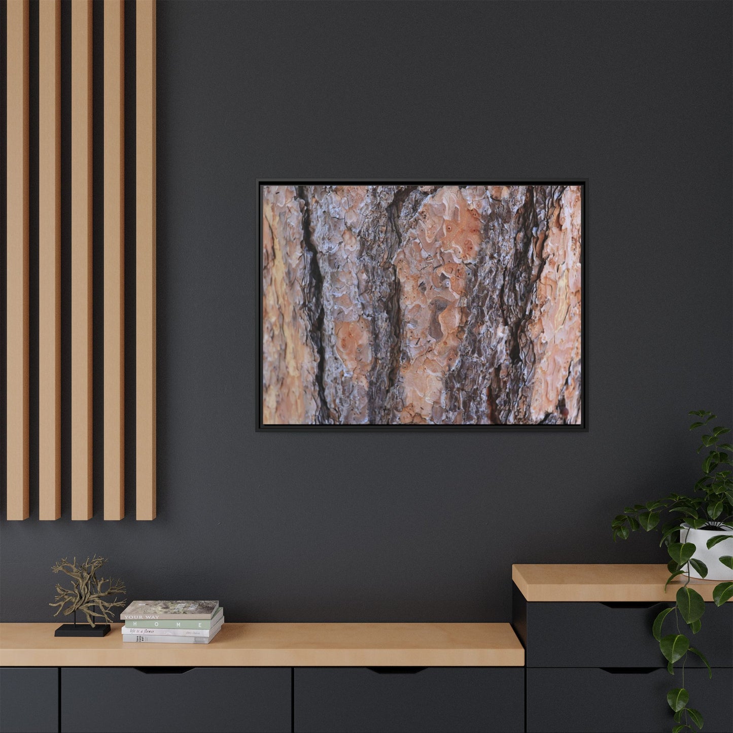Earthy Embrace - Unique Stretched Canvas Wall Art