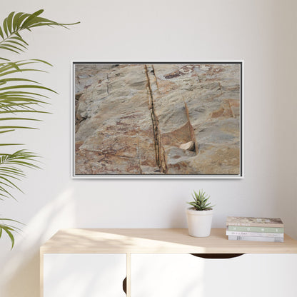 Sedimentary Symphony - Unique Stretched Canvas Wall Art