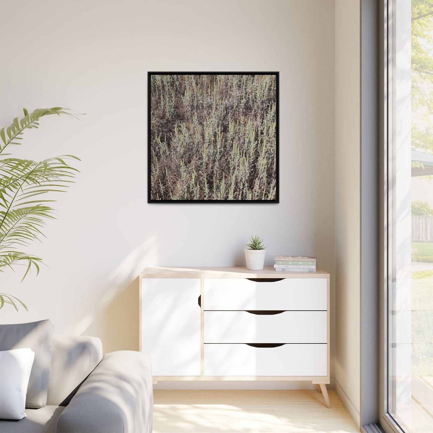 Sage Fields Forever - Unique Stretched Canvas Wall Art - Art By Earth