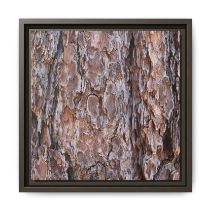 Woody Layers - Unique Stretched Canvas Wall Art