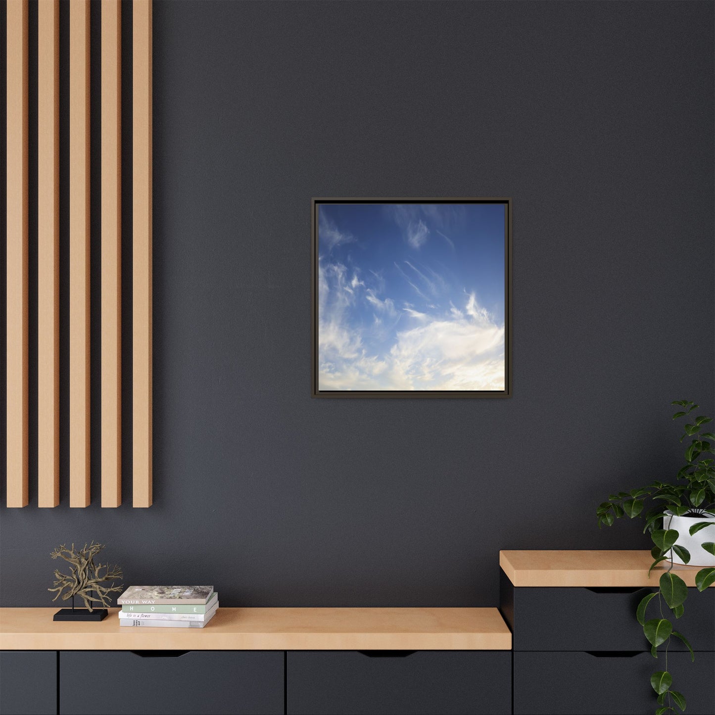 Whispers of Sky - Unique Stretched Canvas Wall Art