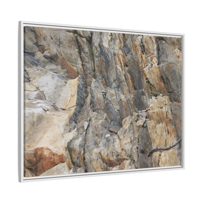 Stone's Silent Symphony - Unique Stretched Canvas Wall Art
