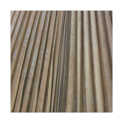 Linear Rhythm - Unique Frameless Canvas Wall Art
