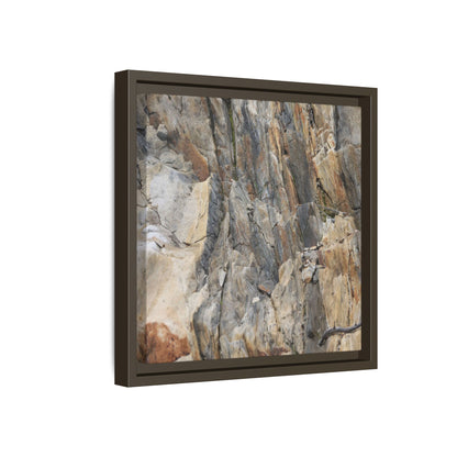 Stone's Silent Symphony - Unique Stretched Canvas Wall Art