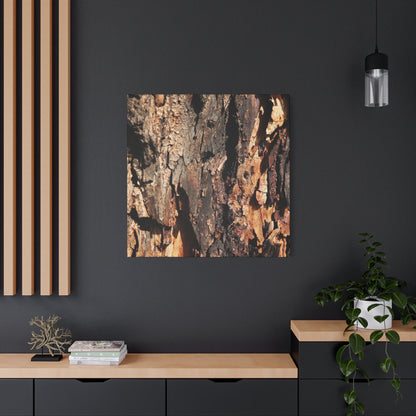 Wooden Terrain - Unique Frameless Canvas Wall Art