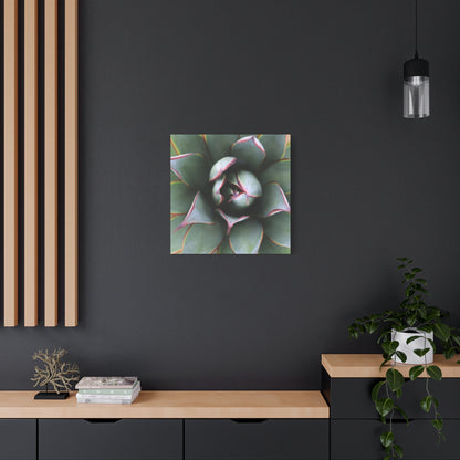 Emerald Spiral - Unique Frameless Canvas Wall Art