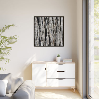 Bark Lines - Unique Stretched Canvas Wall Art