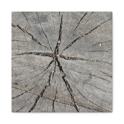 Cracked Chronicle - Unique Frameless Canvas Wall Art