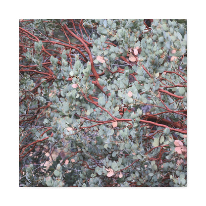 Whispers of Silver and Rust - Unique Frameless Canvas Wall Art