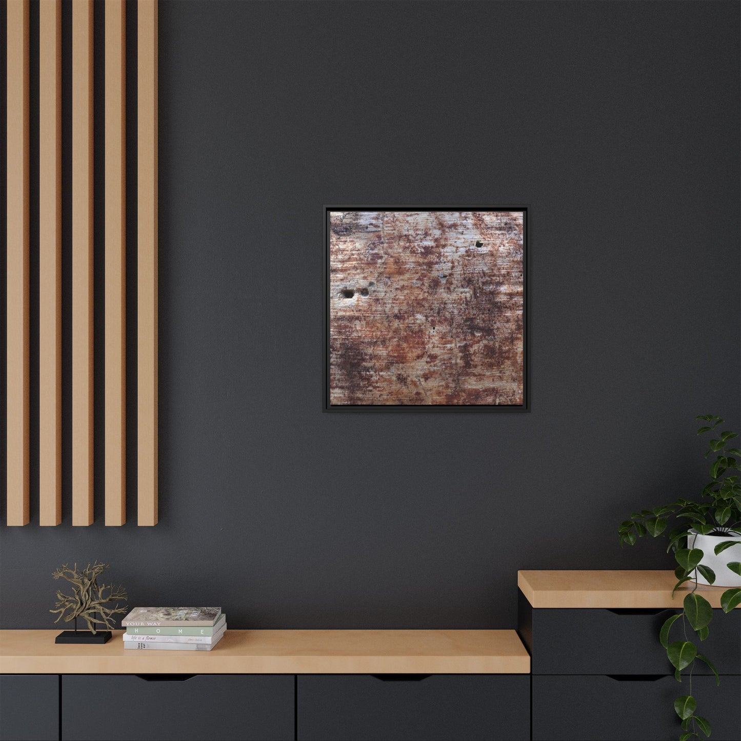 Rustic Textures - Unique Stretched Canvas Wall Art