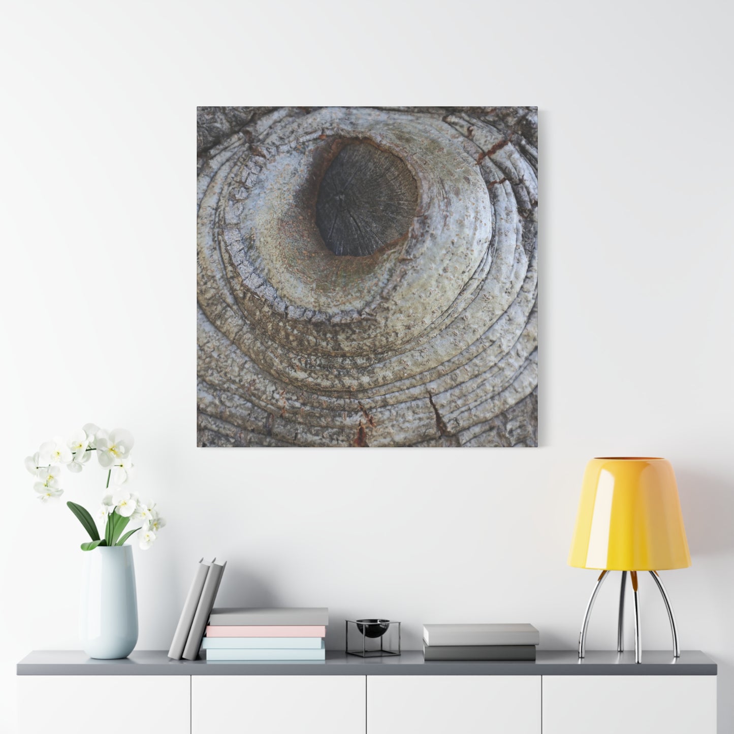 Bark's Eye - Unique Frameless Canvas Wall Art