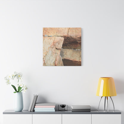 Layered Echoes - Unique Frameless Canvas Wall Art
