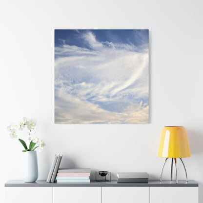 Whispers of Celestial Breath - Unique Frameless Canvas Wall Art
