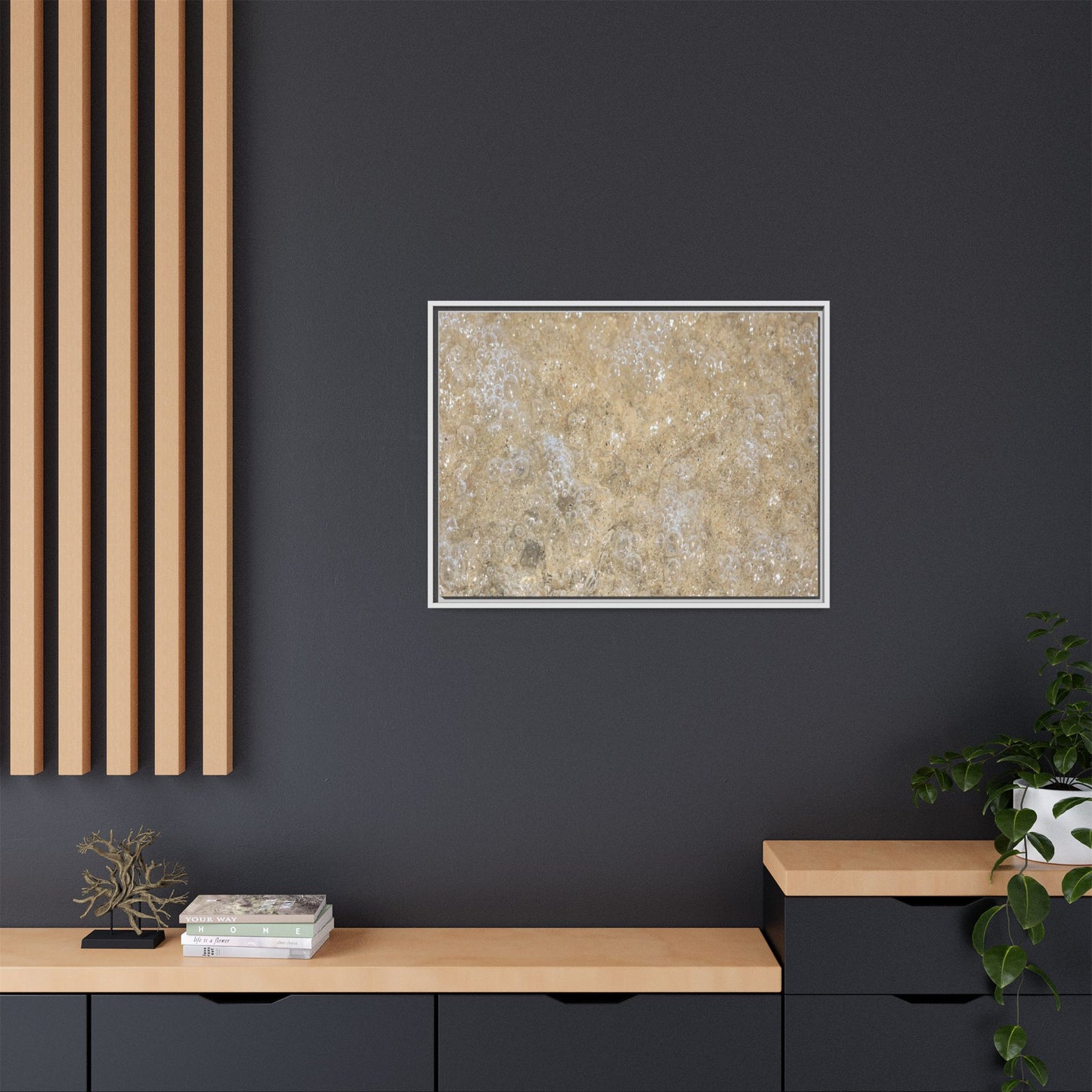 Bubbling Sand - Unique Stretched Canvas Wall Art