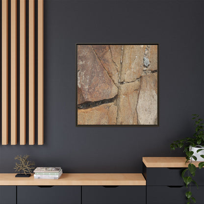 Rusty Crevices - Unique Stretched Canvas Wall Art