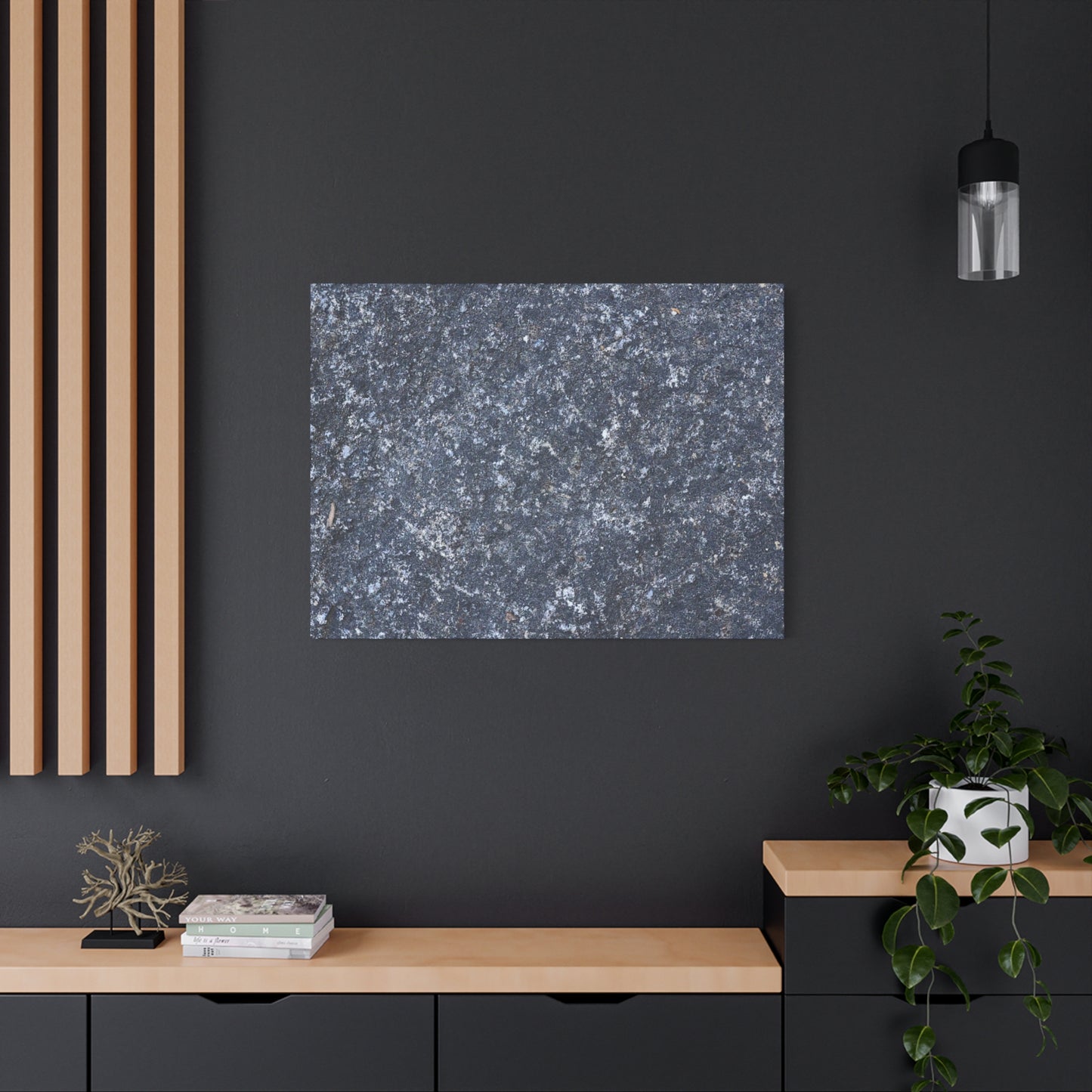 Frozen Whispers of Stone - Unique Frameless Canvas Wall Art