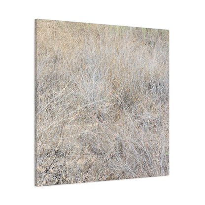 Tangled Whispers of Autumn's Fading Breath - Unique Frameless Canvas Wall Art - Art By Earth