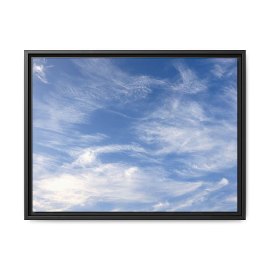 Ethereal Blue Tapestry - Unique Stretched Canvas Wall Art