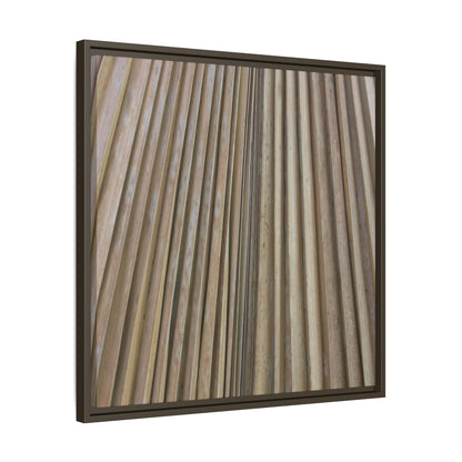 Wooden Whispers - Unique Stretched Canvas Wall Art