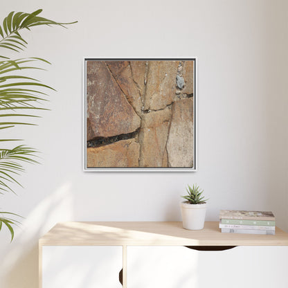 Rusty Crevices - Unique Stretched Canvas Wall Art