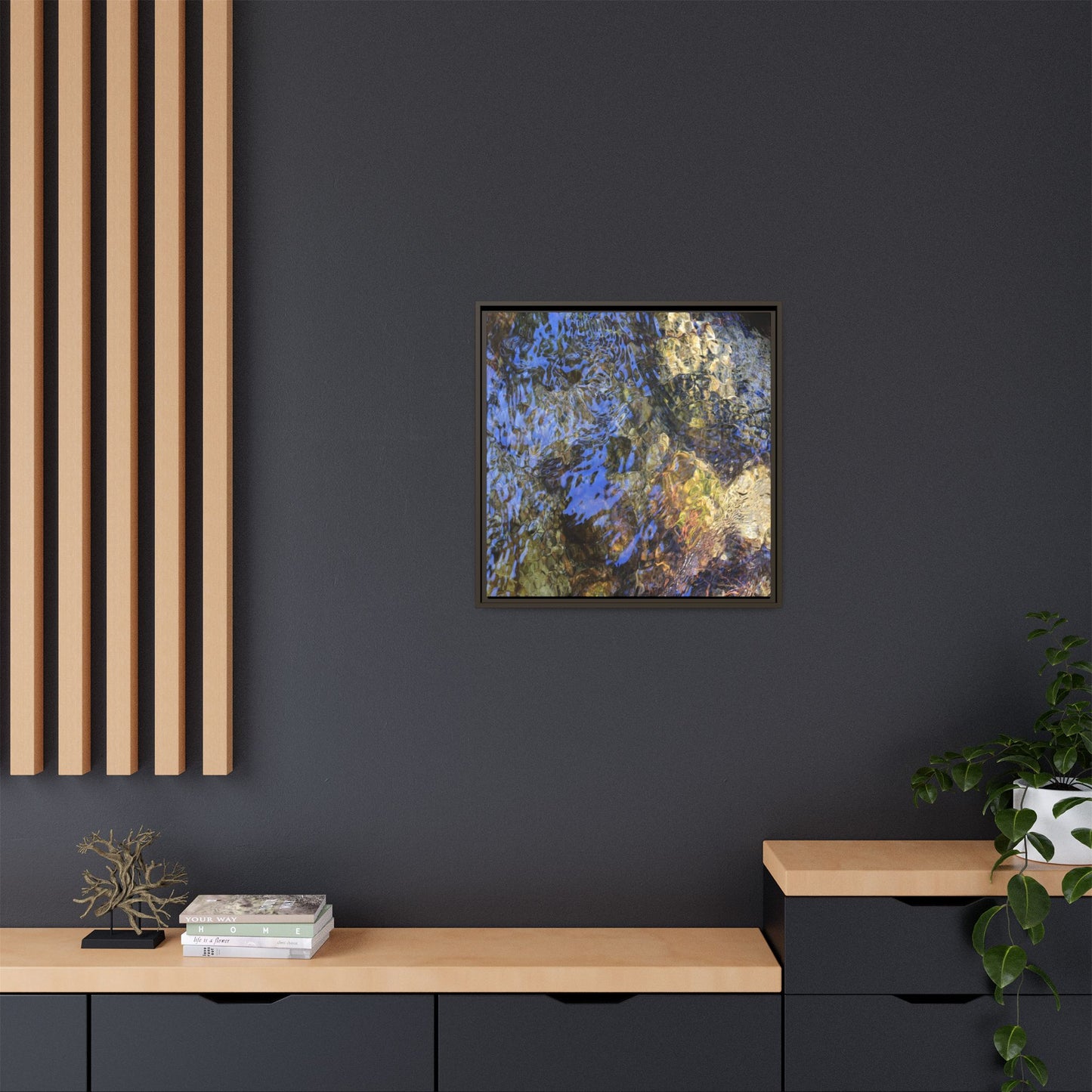 Aquatic Kaleidoscope - Unique Stretched Canvas Wall Art