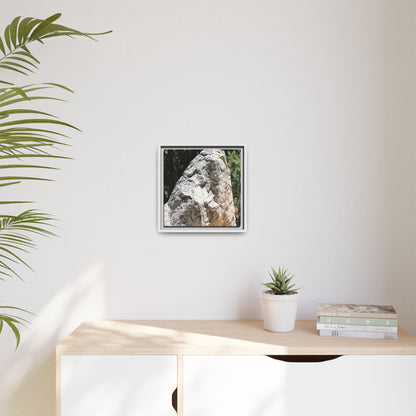 Stone's Silent Whisper - Unique Stretched Canvas Wall Art