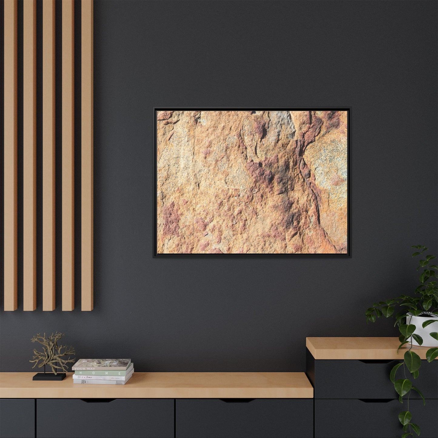 Fractal Stone - Unique Stretched Canvas Wall Art